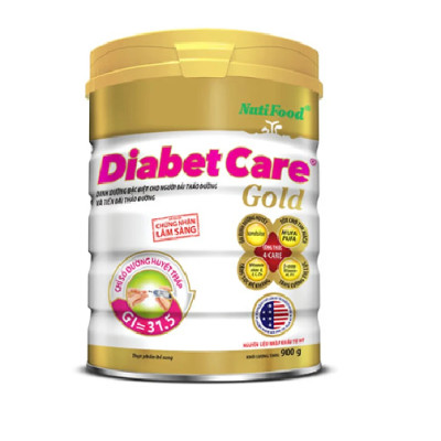 Combo 3 Hộp Sữa Bột Diabet Care Gold 900g – Dinh Dưỡng Chuyên Biệt Cho Người Tiểu Đường Type 1, Type 2 & Rối Loạn Dung Nạp Glucose