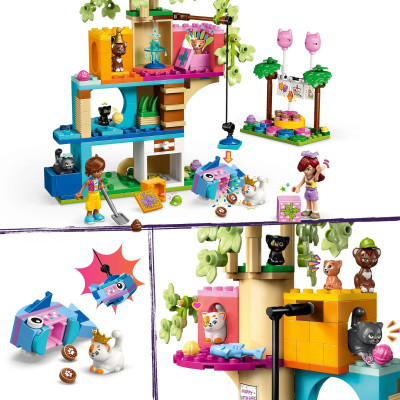 Đồ Chơi Lắp Ráp Nhà Cây Và Bữa Tiệc Sinh Nhật Mèo Con LEGO FRIENDS 42666 (321 chi tiết)