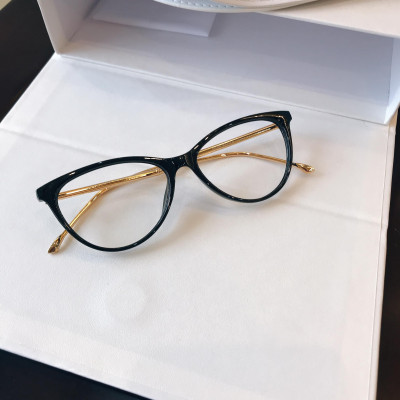 Kính Mắt mèo Hàn Quốc gọng Kim loại 