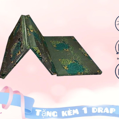 Nệm Bông Ép Cao Cấp Gấp 3 Dày 5cm Đủ Size ( Giao Màu Ngẫu Nhiên )