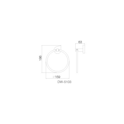 Vòng treo khăn - INOX SUS 304 DW-5103