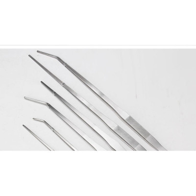 Nhíp kẹp gắp trồng cây thủy sinh hồ cá bằng thép không rỉ kích thước 27cm - miếng lót chuột