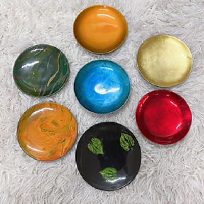 Dĩa Sơn Mài Trang Trí Lưu Niệm size 13cm