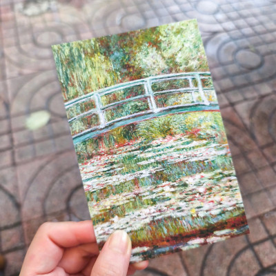 BỘ 100 POSTCARD TRANH MONET, GIẤY MỸ THUẬT 300G CAO CẤP – Nho Xanh