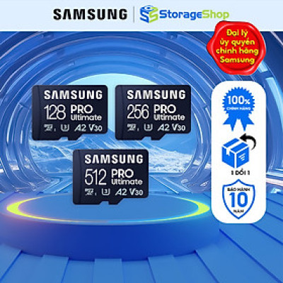 Thẻ nhớ MicroSDXC Samsung Pro Ultimate U3 A2 128GB | 256GB | 512GB 200MB/s Hàng chính hãng
