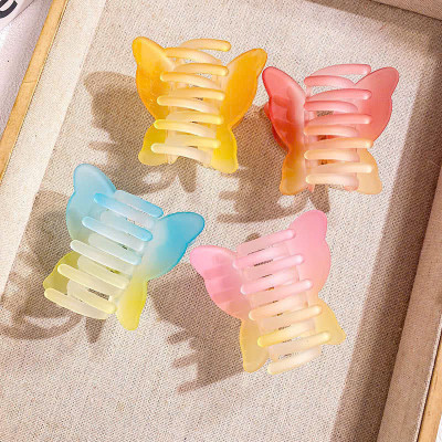 Kẹp tóc hình cánh bướm 2 lớp pha màu pastel siêu xinh và dễ thương