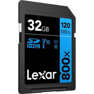 Thẻ nhớ máy ảnh/ máy quay phim Lexar 32GB/ 64GB 800x UHS-I SDHC V10, tốc độ đọc 120MB/s - HÀNG CHÍNH HÃNG