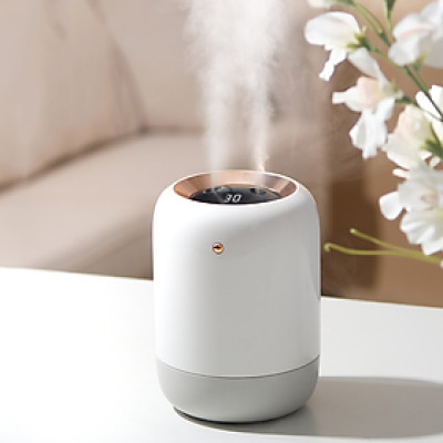 Máy tạo ẩm không dây mini, tích điện Tiross TS8432 - Có đèn UV diệt khuẩn - Hàng chính hãng