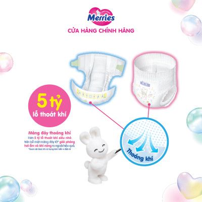 Tã/bỉm dán Merries size S - 70 miếng (dành cho bé 4 - 8kg)