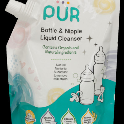 Combo Tã/bỉm dán Dry-Pro M74 (6kg-10kg)+ tặng 1 túi nước rửa bình sữa Pur 450ml