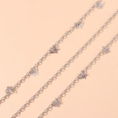 Chain đeo quần xích đeo quần áo thời trang mix 3 tầng cánh bướm cá tính nổi bật giữa đám đông