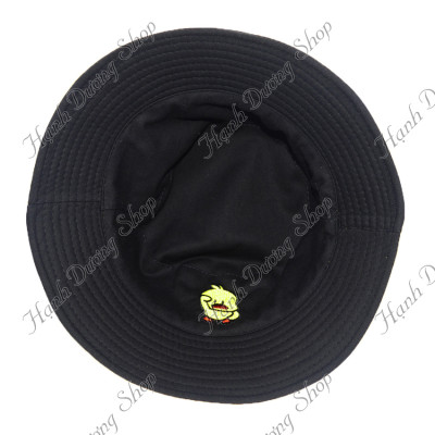 Nón tai bèo thêu hình con vịt siêu dễ thương, đội được 2 mặt độc đáo mũ bucket con vịt vàng - Hạnh Dương