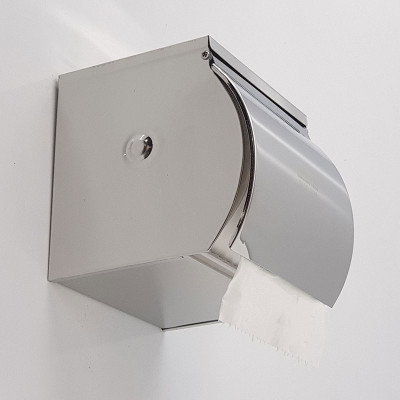 Hộp đựng giấy vệ sinh Inox SUS 304 kèm gạt tàn thuốc Eurolife EL-P06-4 (Trắng bạc)