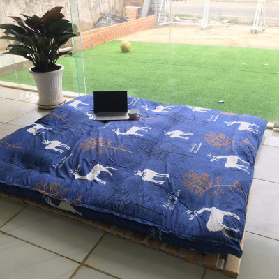 Topper Nệm Bông Xuất Nhật, Vỏ Bọc Nệm 1m2x2m, 1m4x2m, 1m6x2m, 1m8x2m