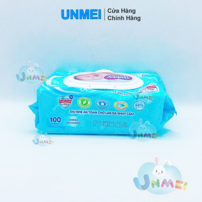 Combo 4 Gói Khăn Ướt Bobby Care 100 Không Hương 100 Tờ