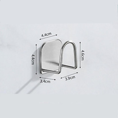 Giá Inox, Móc Inox Treo Gài Cuộn Giấy Vệ Sinh Lõi Rỗng, Móc Treo Đồ Dính Tường Đa Năng, Móc Inox Dán Tường. Takyhome 4085