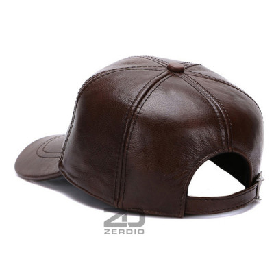 Mũ Lưỡi Trai Da Bò Thật, Nón Kết Da Bò Màu Đen, Nâu Cực Bền M188