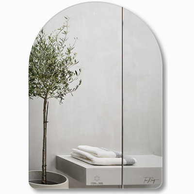 Gương soi viền tròn KG105 nhà tắm tráng bạc cao cấp loại tốt, bao ko bể vỡ, kiếng cường lực 5mm - Hàng chính hãng