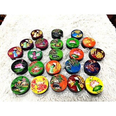 Hủ phấn nhỏ xinh xắn sơn mài đựng đồ vật nhỏ , trang sức, làm quà tặng,...