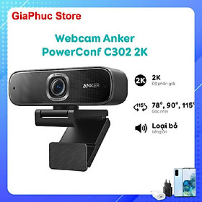 Webcam Anker PowerConf C302 2K - Hàng Chính Hãng