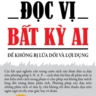 Sách - Đọc Vị Bất Kỳ Ai - Để Không Bị Lừa Dối Và Lợi Dụng (Tái Bản 2025)