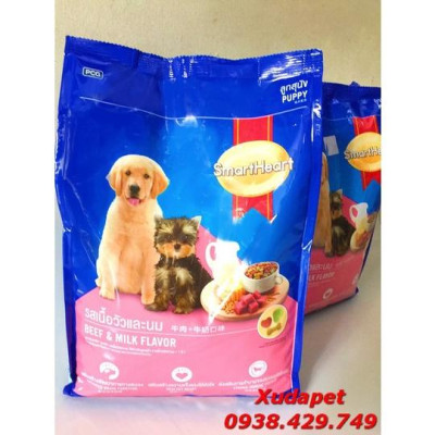 COMBO 5 THỨC ĂN SMART HEART DÀNH CHO CHÓ NHỎ (DƯỚI 12 THÁNG)