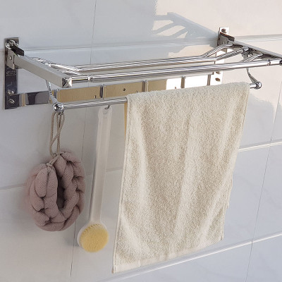 Kệ treo khăn tắm inox đa chức năng Eurolife EL-B1 (Trắng bạc)