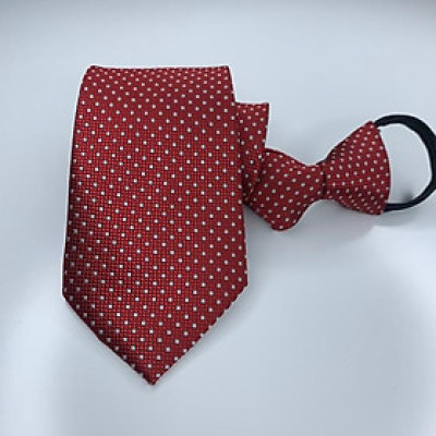 Combo Cavat nam 8cm bộ 56 cà vạt đỏ chấm trắng