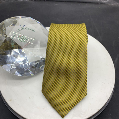 Cà vạt nam bản 8cm Giangpkc calavat vàng đồng