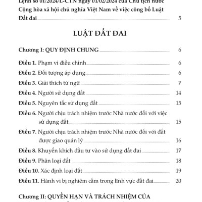 Sách - Luật Đất Đai Năm 2024