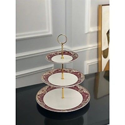  Kệ bánh 3 tầng Imperial London Hoa Dây Đỏ Hàng chính hãng