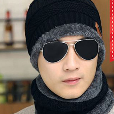 Mũ Len Kèm Khăn Cổ Mũ Len Khăn Chui Đầu Kiểu Dáng Hàn Quốc