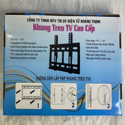 khung treo tivi CỐ ĐỊNH 52-62INCH HOÀNG THỊNH ,HÀNG CHÍNH HÃNG.