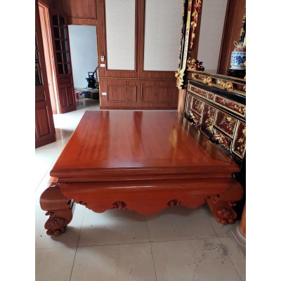 Sập gụ Nam Phi dạ trơn giá tận xưởng kt 1m8 x 2m2