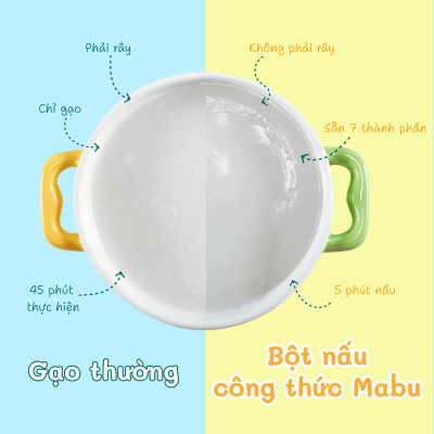 Bột nấu công thức Mabu dành cho trẻ ăn dặm 400g