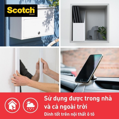 Băng dính hai mặt siêu dính 3M SCOTCH  414-S19, 19 mm x 1.5 m, 19mm x 4m