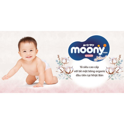 Tã Dán Moony Natural Bông Organic L38 (38 Miếng)