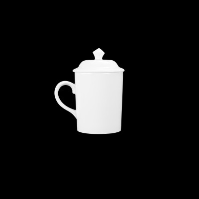 Ca có nắp 3 trắng sứ Long Phương, cốc có nắp uống nước 280ml