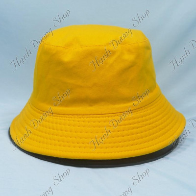 Nón bucket thêu chữ D chữ nổi mũ tai bèo vành nhỏ mũ bucket đội được 2 mặt thời trang