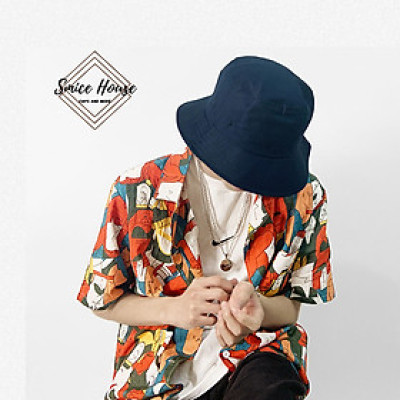 NÓN BUCKET TRƠN CHỐNG NẮNG CÁ TÍNH, MŨ TAI BÈO ĐEN TRƠN ULZZANG MÙA HÈ- SMICE HOUSE