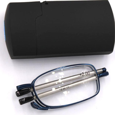 Kính xếp gọng lão màu xanh tròng lão từ 1 độ đến 4 độ