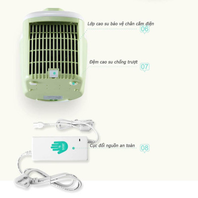 Máy làm kem tươi tự động làm lạnh Tiross TS9090 - Hàng chính hãng