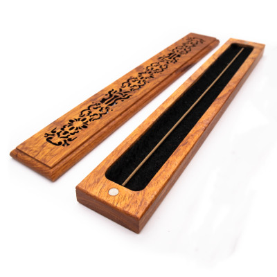 Hộp gỗ xông Trầm hương không tăm - 24cm - Giao mẫu ngẫu nhiên