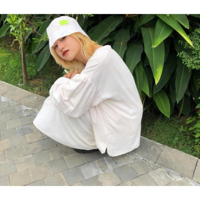 Nón Bèo Ren Hoa Trắng TARTAN - Floral Bucket Hat SE 