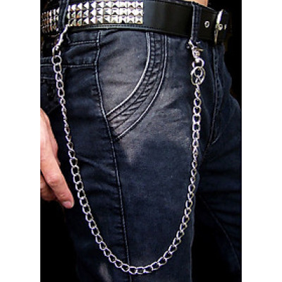 Dây xích đeo quần V.5 (Màu Bạc Dài 62 cm)