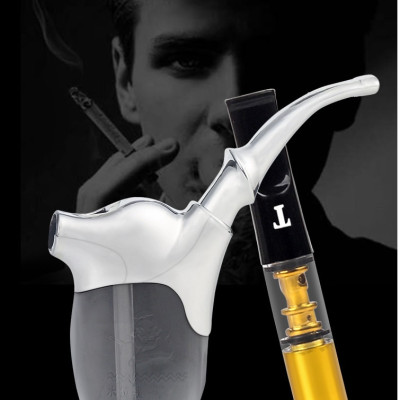 Bộ 2 tẩu thuốc nhựa dẻo, 1 cái gắn điếu, 1 cái dùng nước, Shop Thành Nhi NHZ131