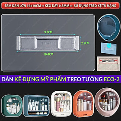 Miếng Dán Tủ Đựng Mỹ Phẩm Treo Tường Bản Lớn Thay Thế Kệ Để Đồ Trang Điểm Nhà Tắm Hamart