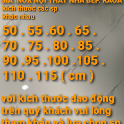 GIÁ GẦM BẾP , KỆ ĐỂ ĐỒ NHÀ BẾP INOX 304 .KT 55 X 50 CM ( 1sp )