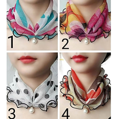 Khăn voan phối ngọc chai kiểu dáng thanh lịch nhẹ nhàng rể phối đồ 