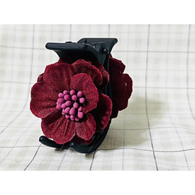 Kẹp Tóc Càng Cua 3 Răng Đính Hoa Anh Đào Vải Cánh Mỏng Handmade – Nâng Niu Vẻ Đẹp Tự Nhiên